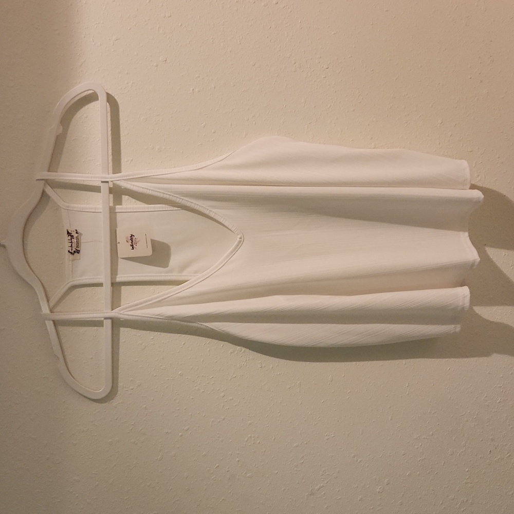 NWT Free People White Intimately Free People Tank Size M